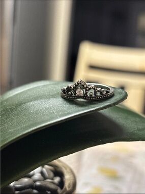 Pandora Silver Tiara Ring with Clear Stone